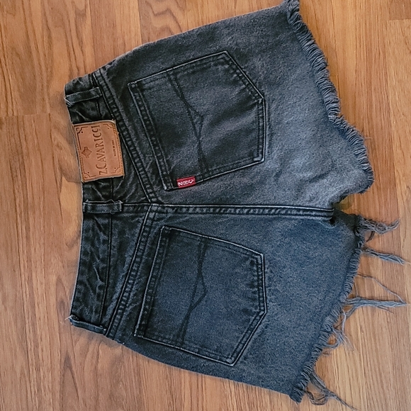Vintage Z. Cavaricci high waist fringe shorts sz 29 - Picture 7 of 11